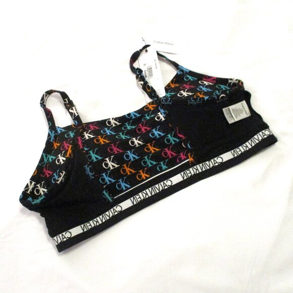 CALVIN KLEIN LOGO PULL-OVER BRALETTE – SIZE L – NWT - Picture 6 of 8
